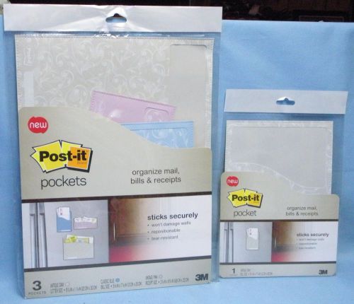Post-It Pocket Organizer Set for Mail . Bills . Receipts . NIP