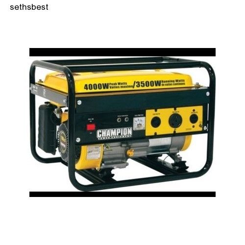 Champion 3500 Running Watt Generator-4000 Peak Watt Power-Four Stroke