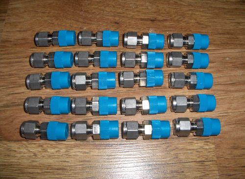 (20) new swagelok stainless steel male connector tube fittings ss-400-1-4 for sale