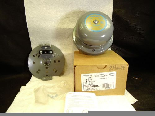 New edwards signaling adaptabel® 340-4g5 vibrating bell 24vac 4&#034; plc compatible for sale