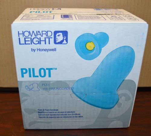 Box/100pr Honeywell Howard Leight PILOT PLT-1 Uncorded Push In Foam Earplugs