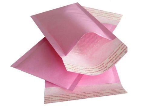 13 count - 4 x 8 Pink Kraft Bubble Mailers padded envelopes #000