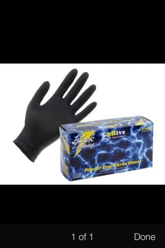Black lightning nitrile gloves 1 box 100 gloves with ph 5.5 small for sale