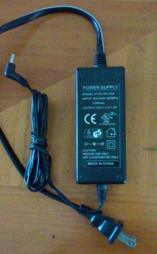 AC Power Adapter Supply ITE IT15V120140X  Multi Purpose W/Power Cord