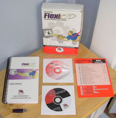 Scantec Amiable Flexi7 Professional Signmaking Software 7.5v2 Win &amp; dongle