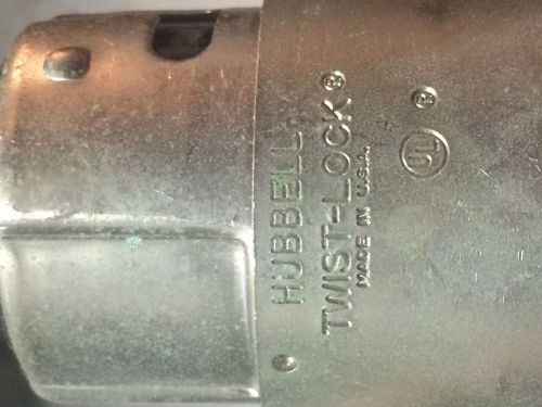 Hubbell 50/125v brass connector