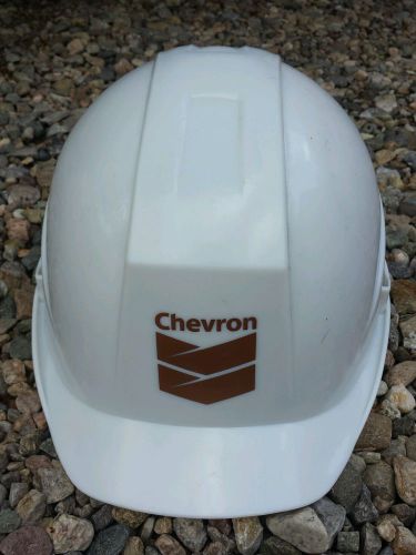 Rare Chevron white w/ Gold Logo construction hard hat solar questa new mexico