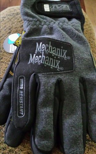 Mechanix Cold Weather Wind Resistant Gray &amp; Black Work Gloves - MCW-WR X-LARGE