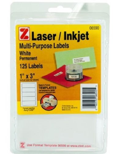 Multi purpose White Labels Laser Inkjet  1&#034; x 3&#034;.