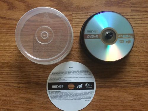 Lot of 11 Maxwell DVD+R recordable DVDs blank 4.7GB