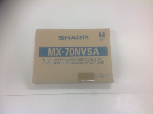 SHARP   Developer MX-70NVSA Cyan Magenta Yellow NEW Multi-Pack MX70NVSA