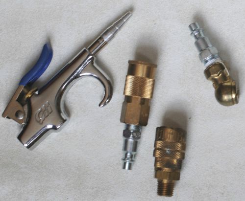 Air Compressor parts -1/4&#034; Fit: Blow Gun, Air Chuck, Couplers, Plugs, Nozzle