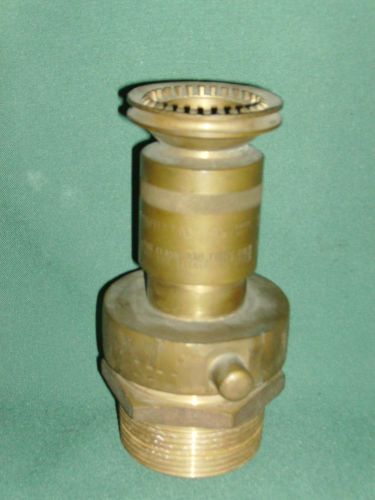 Used Powhatan No. 464 Fog Nozzle for Fire Hose, W/Adapter