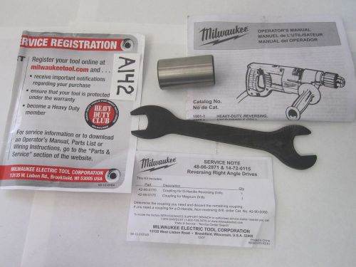 Milwaukee rev female coupling part number: 42-90-0170 for d-handle drills for sale