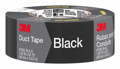 3M 1060-BLK-A Colored Cloth Tape-1.88&#034;X60YD BLK DUCT TAPE