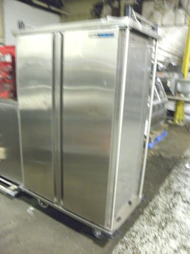 Dinex carlisle tq1t2d18 18 tray double door quiet transport cart ss on castors for sale