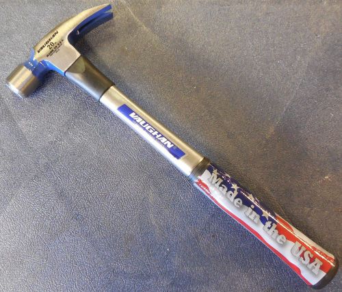 VAUGHAN 999TML 20 oz. Steel Straight Claw Hammer, Milled Face, 16&#034; OAL, NEW