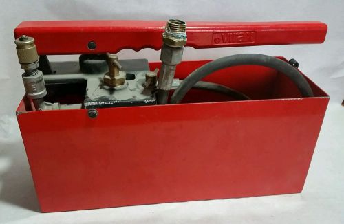 Virax pressure test pump - red - drain testing - pipe - used