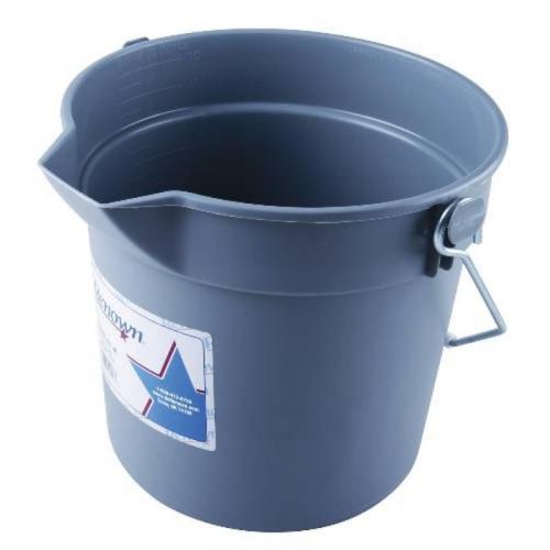 Bucket 10 Qt Heavy Duty Gray Deluxe Renown Mop Buckets and Wringers 881747