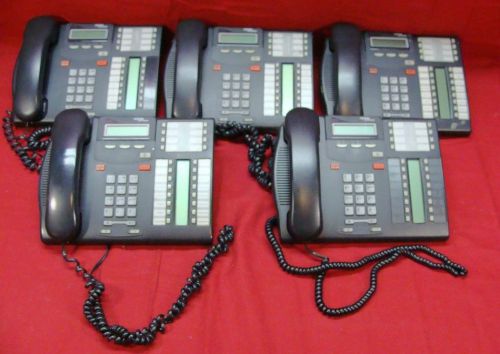 5 LOT NORTEL NETWORKS BUSINESS OFFICE PHONES TELEPHONES No T7316 CHARCOAL COLOR