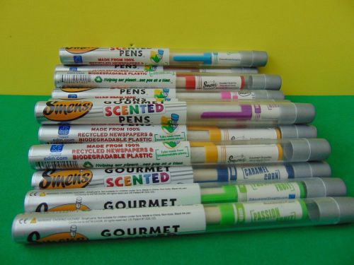 Mixed Lot of 20 Smens Gourmet Scented Pens Very Good Condition