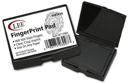 Lee Inkless FingerPrint Pad (S03027) Black 1 Lee Products Co.