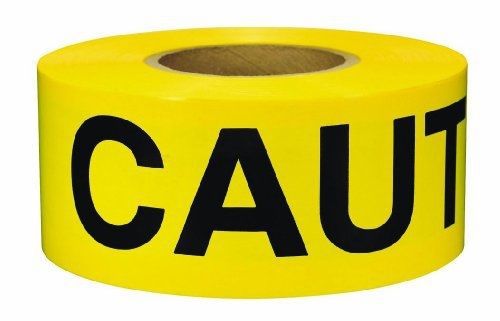 Swanson bt30cau2 3-inch by 300-feet 2-mil barricade tape caution with for sale