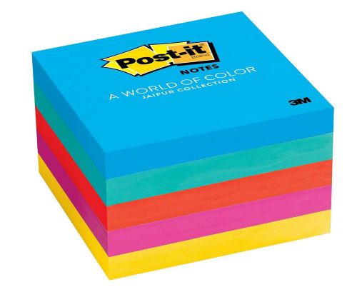 Post-it Notes, Jaipur Collection, 3 inch x 3 inch, 5 Pads/Pack