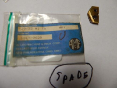 Allied  29/32&#034; # 1 TA  Spade Drill Insert # 131T-0029 Unit # 3