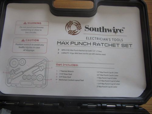 Southwire 10-Piece Max Punch Knockout Punch Set 1/2 In. to 2 In.