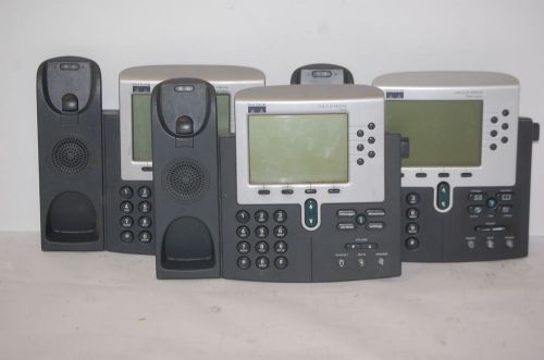 -LOT OF 3- Cisco CP-7960G SIP Business Phone VoIP Unified IP Global