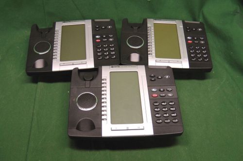 Lot of (3) Mitel 5330/5330E Dual Mode IP Phone *FOR PARTS* #5321