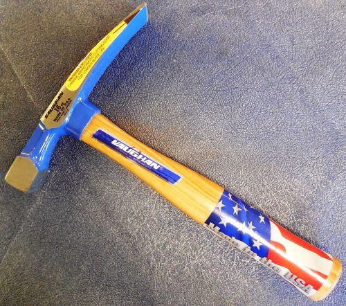 VAUGHAN BL16TC 16oz. Bricklayer&#039;s Hammer w/ 12&#034; Wooden Handle, BRAND NEW, USA