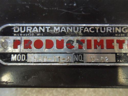 (X13-4) 1 USED DURANT 5-H-11-R PRODUCTIMETER COUNTER