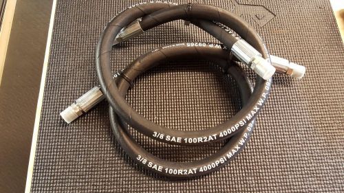 Apache 98398232 3/8&#034; x 36&#034; 2-Wire Hydraulic Hose Male x Male Assembly