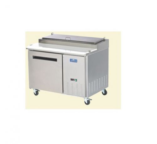 Arctic air app48r 48&#034; stainless steel commercial refrigerated pizza prep table for sale