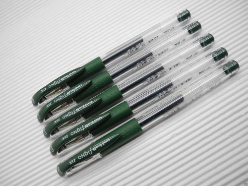 (10 pens) Uni-Ball Signo DX UM-151 0.38mm gel Ink roller ball pen Green Black
