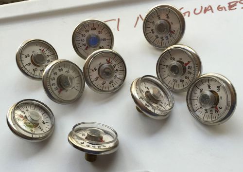 0-160 PSI PRESSURE GAUGE** 1/8&#034; NPT Connection**DIAL DIAMETER 1 3/4&#034;**LOT OF 10