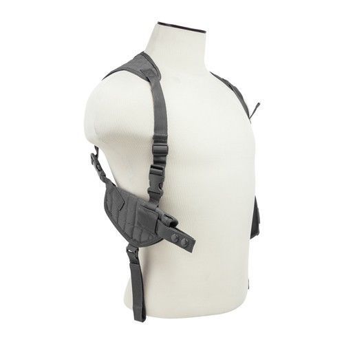 NcStar Vismall Ambidextrous Horizontal Shoulder Holster Gry CV2909U