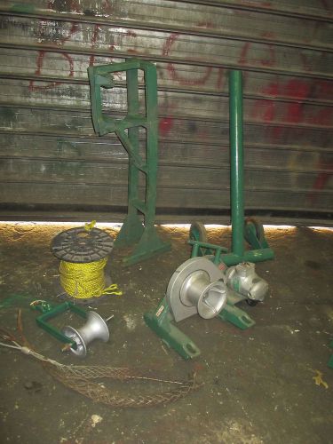 Greenlee 640 cable puller tugger package for sale