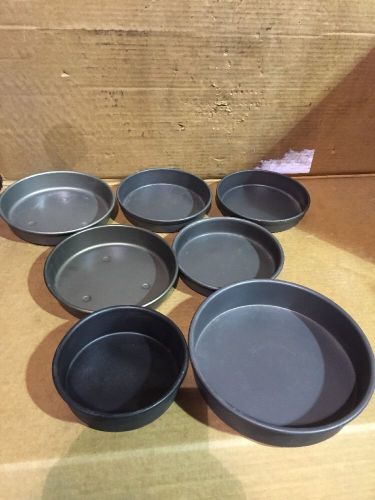7 deep dish pizza pans trays round aluminum 1-1/2 2 inch deep lot personal for sale