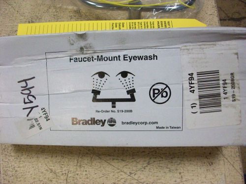NEW BRADLEY S19-200B Eyewash Station, Faucet Mount, 7-5/8 W, 4 D -