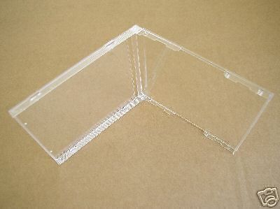 100 10.4mm STANDARD SINGLE CD JEWEL CASES ONLY, NO TRAY BL100PK