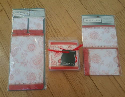 LAURA ASHLEY note cards post it self stick notes new 150 post it 12 mini cards