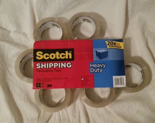 Scotch 3M Clear Heavy Duty Shipping Packing Tape 8 Rolls Total 436 YD (400 m)
