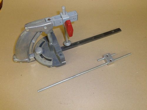 Shopsmith mark v miter gauge with pistol grip safety hold down &amp; stop rod for sale
