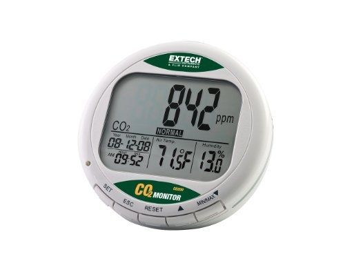 Extech CO200 Desktop Indoor Air Quality CO2 Monitor for Carbon Dioxide, Air