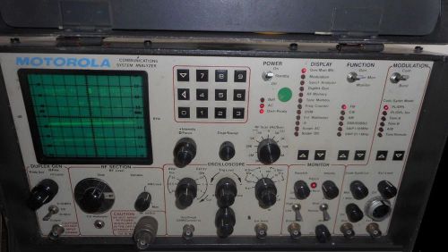 Motorola Communication System Analyzer R-2001B With Front Cover