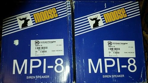 ONE (1) GE SECURITY MPI-8 SIREN