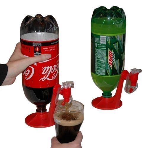 Upside Down Drinking Fountains Soda Cola coffee Beer Beverage Switch Pressure